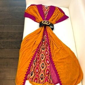 Silk Velvet Women’s Maxi Cardigan Dress – Free/One Size